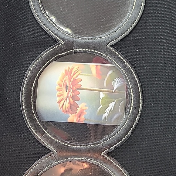 RED ENVELOPE - Black Canvas Three Photo Large Tote Bag - Picture 7 of 8